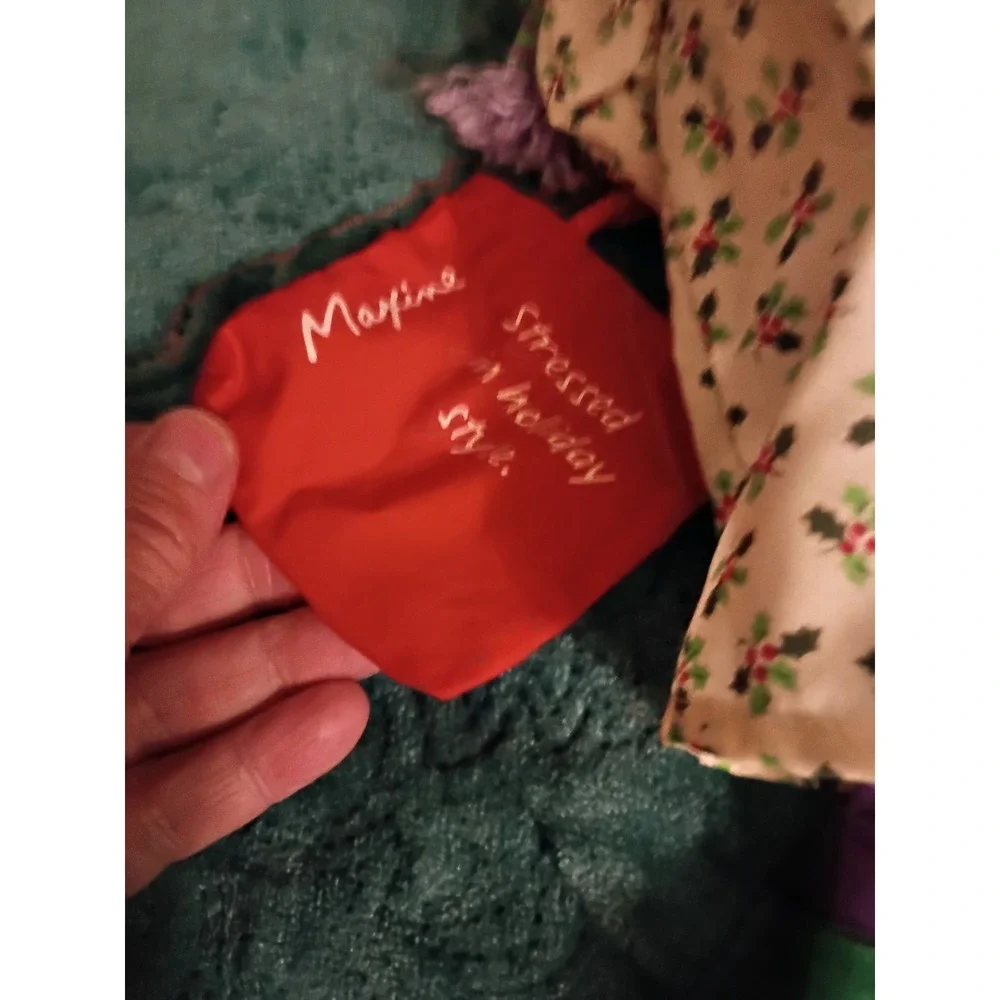 MAXINE PLUSH Stressed In Holiday Style Hallmark Christmas doll